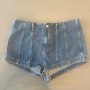 All Saints Blue Jean Shorts High-Waisted